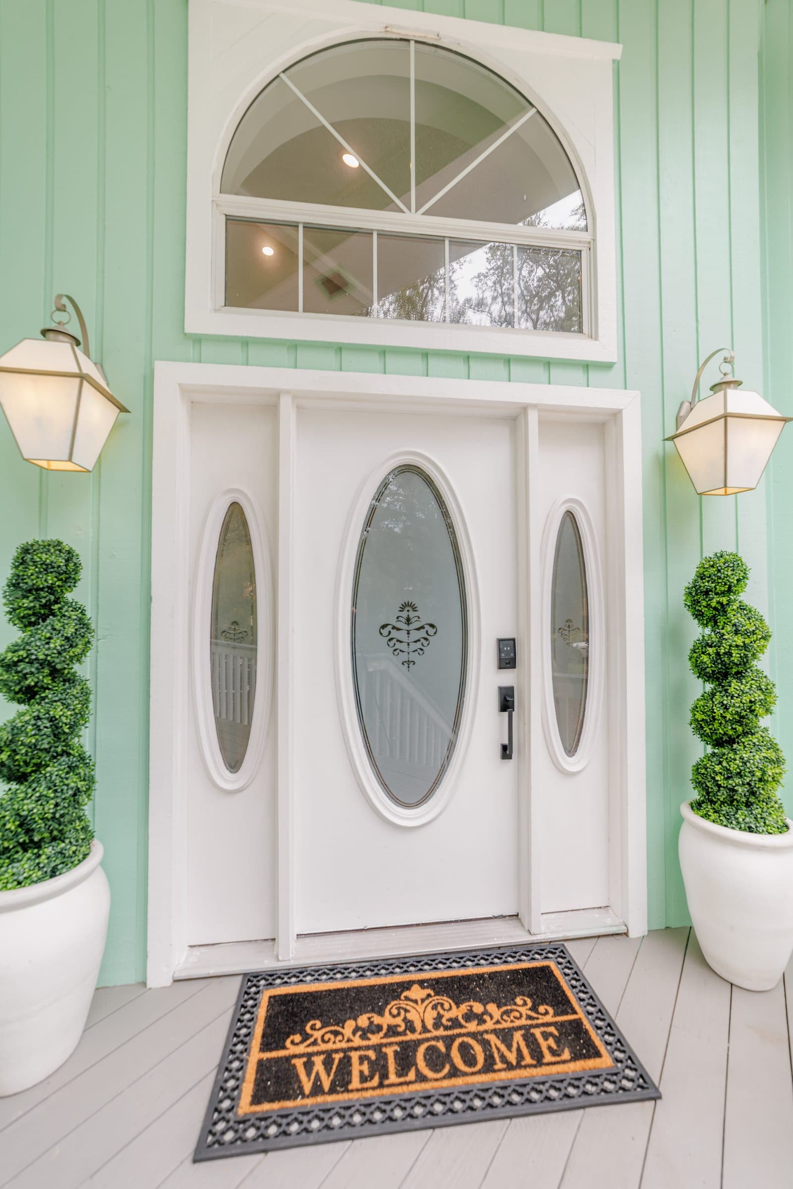 Front entry with double doors